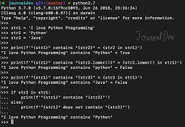 Python check if number is integer. Python Check If String Contains Another String Journaldev
