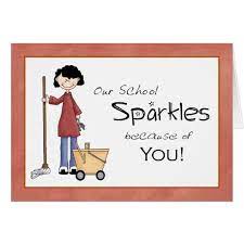 Home printer friendly and use little ink. School Custodian Thank You Card Zazzle Com School Custodian Teacher Appreciation Doors Teacher Appreciation Printables