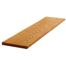 2 In X 12 In X 4 Ft Cedar Tone Pressure Treated Wood Step Tread 211693 The Home Depot Wood Steps Outdoor Stairs Deck Stairs