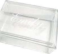 Personalized Acrylic Jewelry Box 6"x4"