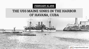 february 15 1898 the uss maine sinks
