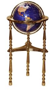 13 Lapis Swirl Gemstone Globe World Globes World Globe Map Blue Gemstones