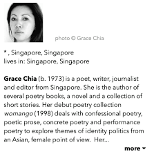 Black hair poem by akiko yosano. Ten Poems From Grace Chia Author Of Sing Lit Station Facebook