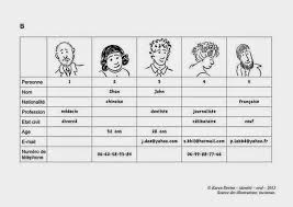 Jouer Avec Le Fle Travailler L Identite A L Oral A1 Exercices Fle Fle Oral