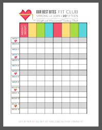 31 Exhaustive Weight Loss Challenge Tracking Chart