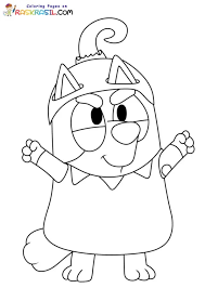 bluey coloring page