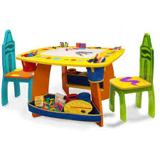 Crayola Childrens Wooden Art Table And Chair Set Walmart Com Funky Furniture Kids Table Chairs Table Chairs Wooden Table Chairs