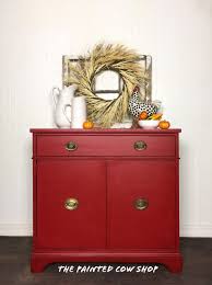 Red Buffet Console Table Painted Vintage Sideboard Etsy In 2020 Entryway Table With Storage Vintage Sideboard Dining Room Console Table