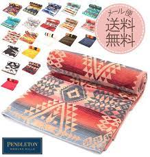 楽天市場 ブランケット ペンドルトン pendleton 大判 ひざ掛け ビーチタオル カバーシート 定番 オーバーサイズ ネイティブアメリカン タオル インテリア キャンプ アウトドア 大判タオルケット タオルケット ジャガードタオル タオルブランケット
