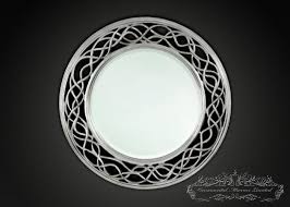 Shop for round silver wall mirrors at crate & barrel. Waves And Circle Silver Round Mirrors From Ornamental Mirrors Limited