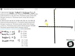 Gambarlah titik a(1, −2), b(−3, 6), c(2, 8), dan d(−1, −5) pada koordinat kartesiusa. Tentukan Titik Titik Yang Berada Pada Kuadran I Ii Iii Dan Iv Youtube