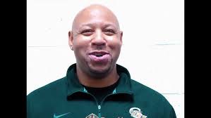 Garfield Heights head coach Sonny Johnson after their 74-65 win over  Richmond Heights at the