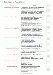 To Do List Baby Shower Planner Baby Shower Planning Checklist Baby Shower Party Planning