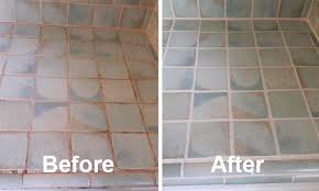 Cleaning floor tile grout pink stuff. Tile And Grout Repair Before After The Grout Medic Of San Diego