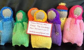 A japanese delegation was happy to march. Knitting Nannas Providing Warmth And Support To Refugees Mindfood