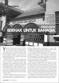 Sekolah ini berlokasi di daerah polumas jakarta timur. Profil Panti Asuhan Don Bosco Surabaya Majalah Benedizione