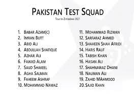 Pak vs zim dream 11 team: Saj Sadiq On Twitter Pakistan Test Squad For The Series Against Zimbabwe Cricket Zimvpak