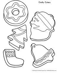 Print and color, then cut out to make cute gift tags, holiday decorations, tree ornaments. Cookie Coloring Sheet Coloring Home