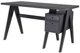 Was zeichnet eigentlich einen schwarzen schreibtisch aus? Casa Padrino Luxus Schreibtisch Schwarz 140 X 69 X H 77 Cm Eleganter Massivholz Schreibtisch Mit 2 Schubladen Luxus Buro Mobel