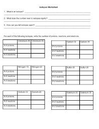 Isotopes Worksheet Jpg 357 462 Physical Science Science Worksheets Practices Worksheets