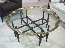 Scalloped Brass Pie Crust Cocktail Table By Baker Hollywood Regency Labarge Barbara Barry Cocktail Tables Coffee Table Baker Furniture