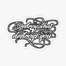 Wellcome to your friendly neighborhood evil empire. Tattoo Lettering Stickers Redbubble
