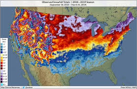 Here S A Look At Seasonal Snowfall Across The United States This Winter