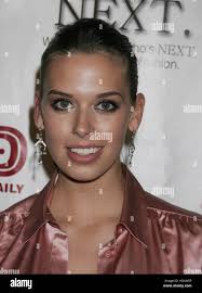 Malea Mitchell poses for photographers at the Fashion Wire Daily's Next  party at the Mondrian Hotel's SkyBar in Los Angeles, October 25, 2004.  Photo credit: Francis Specker Stock Photo