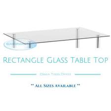 Rectangle Tempered Glass Table Top 24 X 48 Inch 1 2 Thick Bevel Edge Glass Top Table Tempered Glass Table Top Beveled Edge