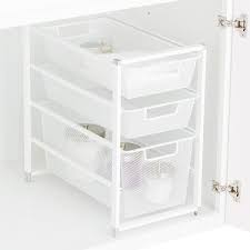 Elfa Cabinet Sized Mesh Drawer Solution Under Sink Drawer Under Sink Organization Under Sink Storage
