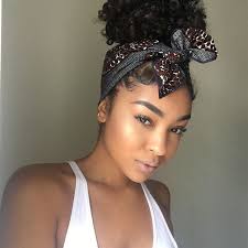 Bandana Ceeceesclosetnyc Natural Hair Styles Hair Scarf Styles Curly Hair Styles Naturally