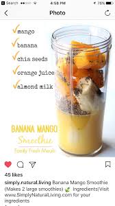 Banana Mango Smoothie Smoothie Recipes Healthy Healthy Drinks Smoothies Super Smoothies