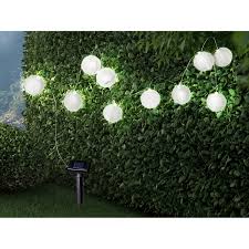 Große auswahl an led produkten (spots, panels, high power leds, uvm.). Globo Solar Lichterkette Lampion Kunststoff Weiss Kaufen Bei Obi
