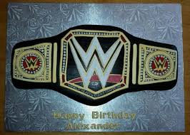 Wwe Title Belt Cake Wwe Birthday Party Wwe Cake Wwe Party