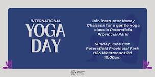 INTERNATIONAL YOGA DAY: PETERSFIELD PROVINCIAL PARK