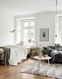 60 Cool Studio Apartment With Scandinavian Style Ideas On A Budget 30 Apartment Bedroom Decor Small Apartment Bedrooms Studio Apartment Decorating