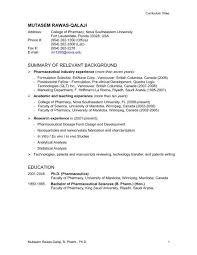 026 pharmacist curriculum vitae template pharmacy student. Mutasem Rawas Qalaji Resume College Of Pharmacy Nova