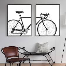 Decorate your walls with bicycle canvas prints from zazzle! Buy Minimalist Bike Print Bicycle Wall Art Canvas Paintings Black And White Nordic Scandinavian Poster Pictures Home Decor At Affordable Prices Price 1 Usd Free Shipping Real Reviews With Photos Joom