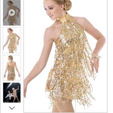 Whether you're heading to a speakeasy or an all night party, the lulus full glam rose gold sequin fringe mini dress has you covered! Weissman Costumes Brand New A Little Party Gold Fringe Dress Poshmark