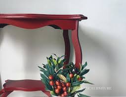 Winterfell accent table in natural wood and antique galvanized steel. Rembrandt Red Chalk Style Paint Accent Table General Finishes Design Center
