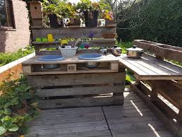 modderkeuken van pallets pallet