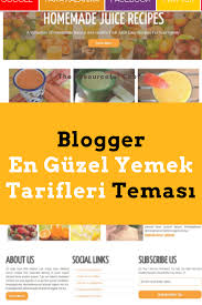 Blogger En Guzel Yemek Tarifleri Temasi Blogger Sablonlari Yemek Tarifleri Yemek