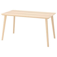 Lisabo Tisch Eschenfurnier 140x78 Cm Ikea Deutschland Ikea Ikea Table Diy Table Legs