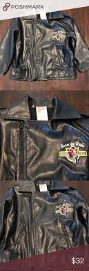 Born To Ride Kids Faux Leather Jacket Born To Ride Kids Faux Leather Jacket Like New Size 2t Super Cite Jacket For Faux Leather Jackets Leather Jacket Jackets