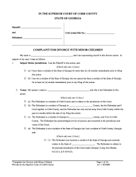 Do it yourself or hire an attorney? Petition For Divorce Georgia Fill Out And Sign Printable Pdf Template Signnow