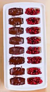 Ice Cube Tray Pomegranate Chocolates Homemade Chocolate Candy Homemade Chocolate Healthy Chocolate