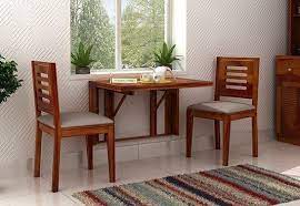 benz wall mount 2 seater foldable dining set honey finish space saving dining table foldable dining table 2 seater dining table