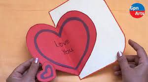 You will need the template and cardstock and the other usual materials needed to make a card. Heart Shape Greeting Card Idea How To Make Paper Crafts Youtube