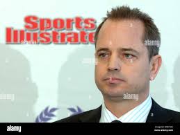 Sports Illustrated President Mark Ford participates in a news conference  with Sports Illustrated announcing a new steroid and drug prevention  initiative for high school athletes at the National Press Club in Washington