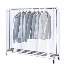 We take our reputation seriously. Siwutiao Garment Rack Cover 6ft Transparent Peva Clothing Rack Import It All